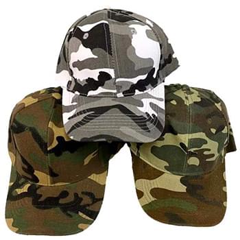 Wholesale Adjustable Baseball Hat Plain Army Camo