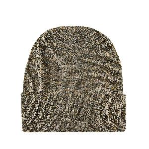 Wholesale Winter Beanie Hat Multi-2 Layer Black Gold
