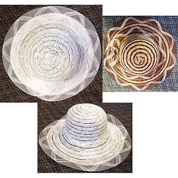 Wholesale Lady Sun Hat with Silver Highlight