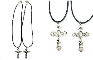 Jesus Cross Cord Necklace