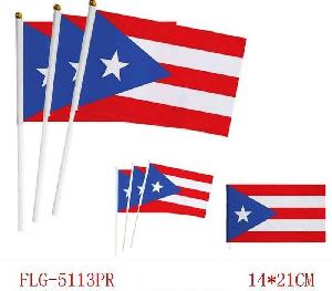 Puerto Rico Small stick flags