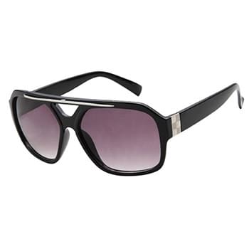 Wholesale Unisex Retro Style Sunglasses with Metal Accents