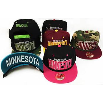 Wholesale Snap Back Flat Bill Minnesota Hat