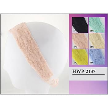 Wholesale Solid Color Flower Design Lace Head Wrap