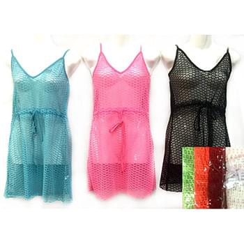Wholesale See Through Net Style Cover Up Assorted Colors