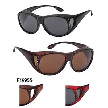 Wholesale Women Fit Over Sunglasses with Rhinestone Assorted