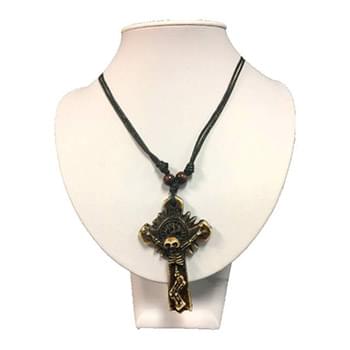 Wholesale Skull With Cross Necklace