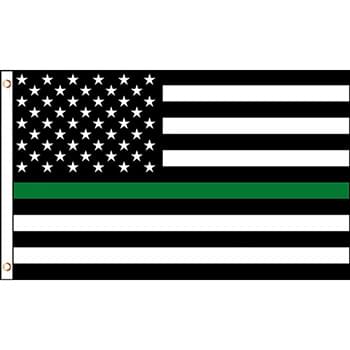 Wholesale Green Line American Flags