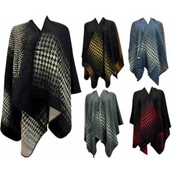 Wholesale Wrap Poncho Assorted styles.
