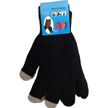 Wholesale Texting Gloves Lady's Size Black Color