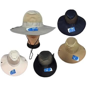 Wholesale Boonie Hats  Cowboy Style Fishing Hats Solid Color