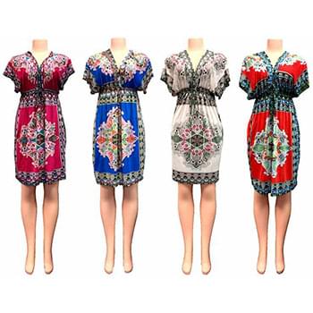 Wholesale V Neck Short Dress