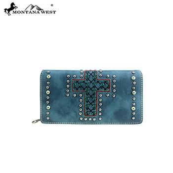Montana West Cactus Collection Wallet Turquoise