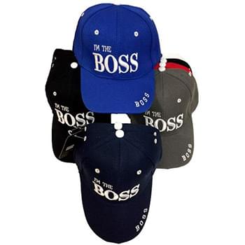 Wholesale I am the Boss baseball hats caps adjustable sizes