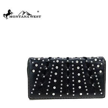Montana West Bling Bling Collection Wallet Black