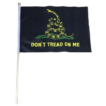 Wholesale Don't tread on me black Gadsden Stick Flag