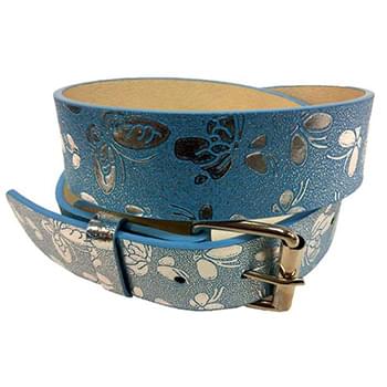 Wholesale Blue color PU Leather Fashion Belt