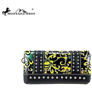 Montana West Vintage Floral Collection Secretary Style Wallet