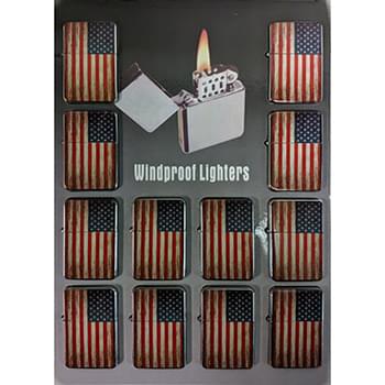 Wholesale Windproof Lighter Vintage American Flag