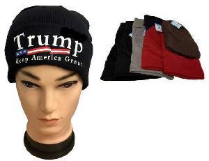 Trump Keep America Great Winter Mixed Color Beanie Hat