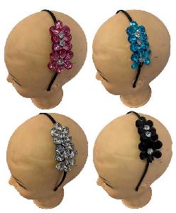Rhinestone Flower Hair Band