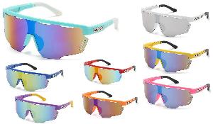 XLOOP Solid color Large Frames Sports Sunglasses