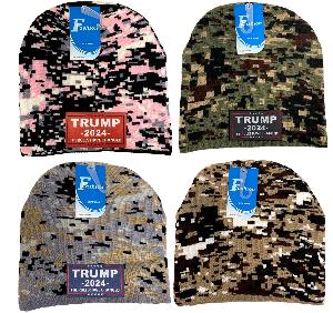 Trump 2024 "THE RULES HAVE CHANGED" Winter Beanie Digital Camo