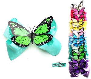 Colorful Butterfly Bow Tie Hair Clip
