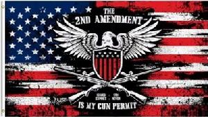 Wholesale The 2nd Amendment is My Gun Permit Flag