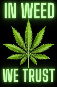 Wholesale In Weed We Trust Bumper Stickers