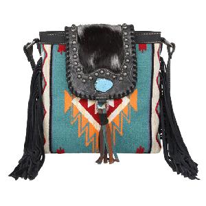 Montana West Hair-On Cowhide Collection Aztec Tapestry Concealed Carry Crossbody