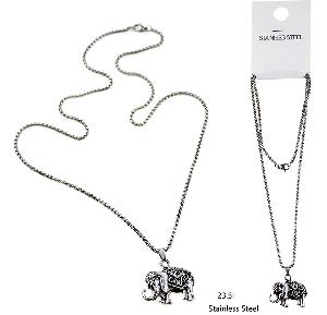 Stainless Steel Elephant Necklaces