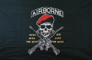 Wholesale Airborne Mess with The Best Design Flag