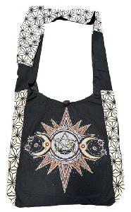 Wholesale Cotton EMb Pentagram Bag