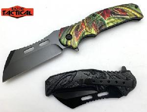Wholesale Gold Action Assist Knife ABS Handle 