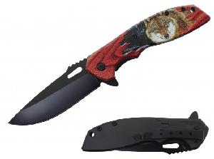 Wholesale Skull Assisted Knife w/ABS Handle 8.25" overall