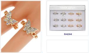 Wholesale butterfly Design Diamond Ring