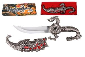9 1/2” Fantasy dragon dagger with gift box (red fitting)