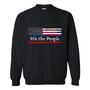 Wholesale We the People on Black Sweatshirt