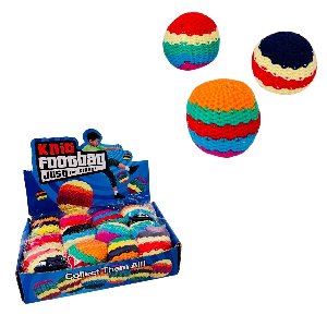 2.5" Woven Hacky Sack Foot Bag [Stripes] Display B