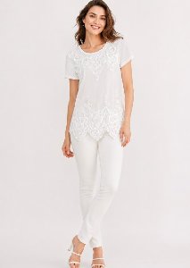 Victorian Embroidery White Tops - Assorted
